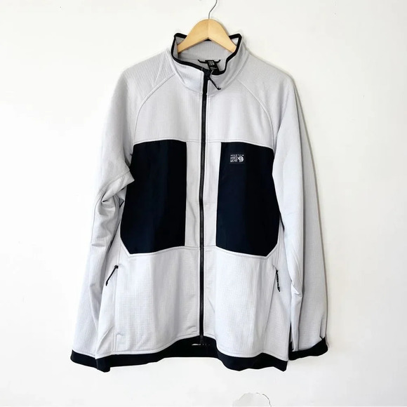 Mountain Hardware Silver Gray Full Zip Lightweight‎ Fleece Jacket Men’s Size XL - Picture 7 of 7